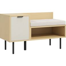 Muebles y Accesorios de Pasillo Homcom Banco Zapatero Entrada Recibidor 80 x 35 x 47 cm Organizador de zapatos
