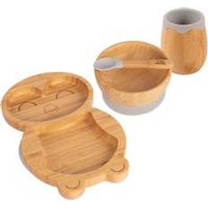 Tiny Dining 4pcs Pickles The Penguin Bamboo Suction Toddler Child And Baby Feeding Set
