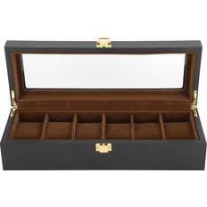 Klocketuin Tomtop Jms 6 Slots Men Watch Storage Case Collection Holder