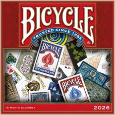 Carousel Calendars Bicycle Cards Art 2026 Wall Calendar