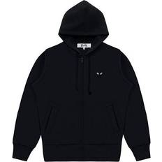 Comme des Garçons Clothing Comme des Garçons Play Big Heart Zip Hooded Jacket - Black