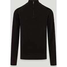 Belstaff Guide Quarter Zip Jumper - Black