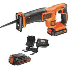 Black & Decker Reciprocating Saws Black & Decker And BDCR18 18V Cordless Reciprocating Saw 2 x 1.5Ah Li-Ion