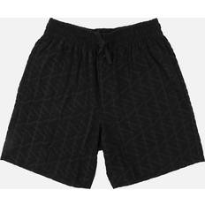 Emporio Armani Shorts on sale Emporio Armani Beach Woven All Over Eagle Bermuda Shorts - Black