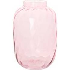 Julian Charles Hestia Handmade Pink Coloured Glass Bottle Vase