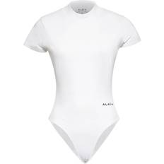 Alaïa Body Aus Stretch Baumwoll Jersey Mit Stickerei - Schwarz