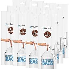 Cleaning Equipment & Cleaning Agents Brabantia 12 Rolls of 10 Type L Bin Liners