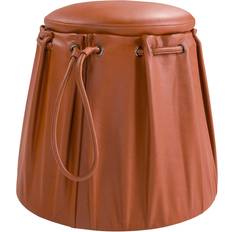 Leathers - Orange Stools Cerda Angel Cerda Pouf Orange 5160C Sitzpuff