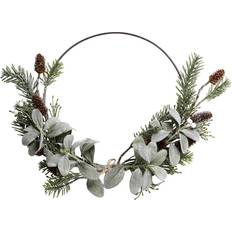 Chic Antique Fleur Julkrans Halv Grön Juldekoration