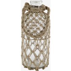 Chic Antique Glasvas Flätad Jute Mellan Vas
