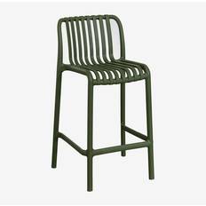 Mobili Sklum Confezione Da 4 Sgabelli Alti Impilabili In Polipropilene Wendell Verde Pesto 65 cm Sgabello