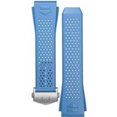 Tag Heuer Watch Straps Tag Heuer Strap Connected 45 Rubber Light Blue