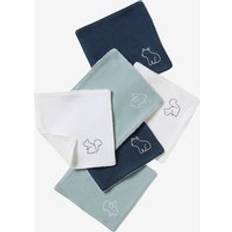 Vertbaudet Set of 6 Washable Wipes Grey Blue