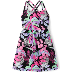 Dresses Children's Clothing The Children's Place Girls Print Cross Back Dress - Black