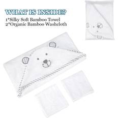 Bamboo Grooming & Bathing Tomtop Jms Kisdream Baby Hooded Towel Organic Bamboo Fiber