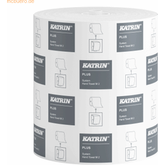 Katrin Pappershanddukar Katrin Handtuchrolle Plus System M 2 21cm x 180m Weiss