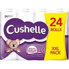 Cushelle XXL 24 Rolls of Toilet Paper Pack of 24 Rolls