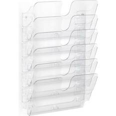 Transparent Clipboards & Display Stands Durable Flexiplus 6 Wall Mounted Literature Tray A4 Landscape Holder Transparent