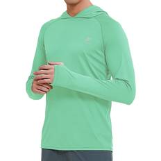 Rash Guards & Base Layers Meeth MeetHoo Men's Rash Guard Shirts UPF 50+ UV Sun Protection Swim Shirts Hoodie