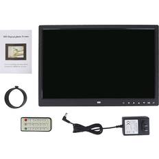 Digital Photo Frames Zeblaze 15 HD Screen Touch Button Digital Photo Frame Alarm Clock MP34 Movie Player