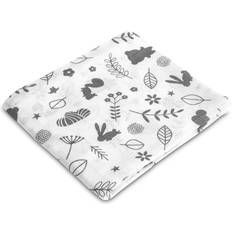Muslin Stofble 70 x 80 cm Skov Hvid