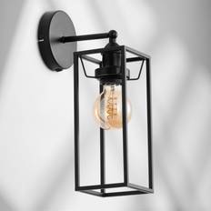 Borough Wharf Quattro Matt Black Satin Black 35cm H x 11.5cm W x 19.5cm D Wall light