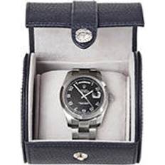 Watch Boxes Aspinal of London Pebbled Leather Travel Watch Roll