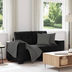 vidaXL Loveseat Svart 120 cm Sammet Soffa