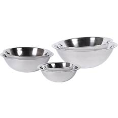 Steel Bowls Argon Tableware Stainless Steel Set 6pcs Silver Mixing Bowl