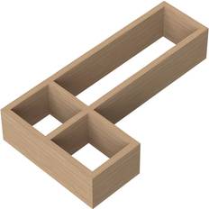 Hudson Reed L-Shaped Bamboo Makeup Organiser 5cm H x 27.4cm W x 15cm D