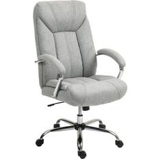 Vinsetto Ergonomisk Hög Rygg Grå Tyg Kontorsstol