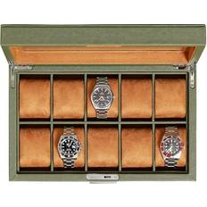 Rothwell 10 Slot Leather Watch Box