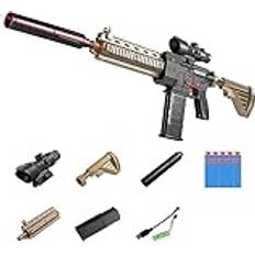 Mjuk Bullet Sniper Med Automatisk Skumblaster 10 Kulor HK416