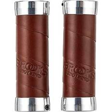 Brooks Bike Spare Parts Brooks Slender Handlebar Grips 100mm-100mm Brown