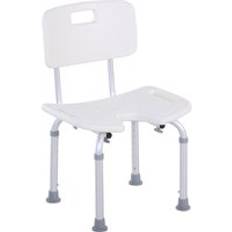Shower Stools Homcom Aluminium Alloy Adjustable Shower Stool