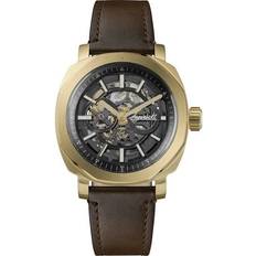 Ingersoll Watches Ingersoll Outrider Men's Automatic Black Skeleton Dial Brown Leather Strap Watch
