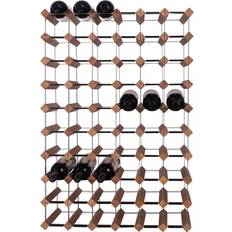 mensolas 60 Bottles Dark Stained Pine Wine Rack