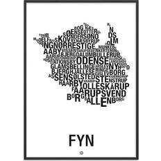 Citatplakat Fyn Byer 70x100 cm Plakat