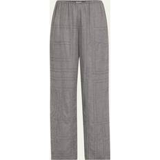 Toteme Underkläder Toteme Monogram Flannel Pajama Pants - Grey