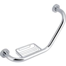 Badrumstillbehör Goolrc Stainless Steel Bathtub Arm Safety Handle with Soap Holder