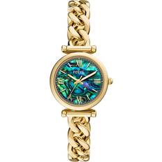 Fossil Carlie Gold and Black Pearl Women's Watch ES5416