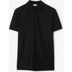 Burberry Pikétröjor Burberry Cotton Polo Shirt - Black