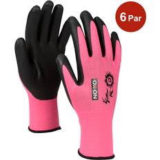 Svarta Trädgårdshandskar Ox-On Trädgårdshandske Garden Comfort 5301 - Svart/Rosa