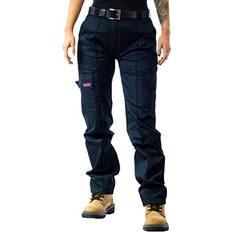 Site Ladies Cargo Combat Work Trousers - Navy