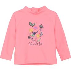 UV-Pullover Color Kids Baby T-Shirt L/S with Application - Pink