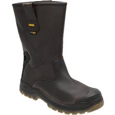 Brown Work Shoes Dewalt Tungsten S3 Pull On Steel Toe Midsole Rigger Boots