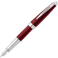 Cross Fountain Pens Cross Aventura Fire Engine Red Fountain Pen Black with Medium Nib