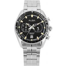 Seiko Alba A4B015X1 Chronograph Tachymeter Men S Metal Watch