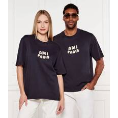 Ami Paris Logo T-Shirt - Blue