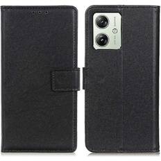 Veanxin Motorola Moto G54 5G Dustproof PU Leather Phone Stand Slim-Fit Cover Wallet